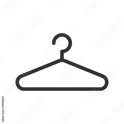 Hanger line icon. Clothes rack symbol. Cloakroom pictogram. Wardrobe sign. Vector graphics