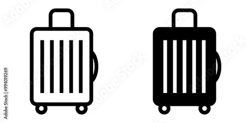 ofvs738 OutlineFilledVectorSign ofvs - baggage vector icon . travel . isolated transparent . outline and filled version . AI 10 / EPS / PNG . g12084
