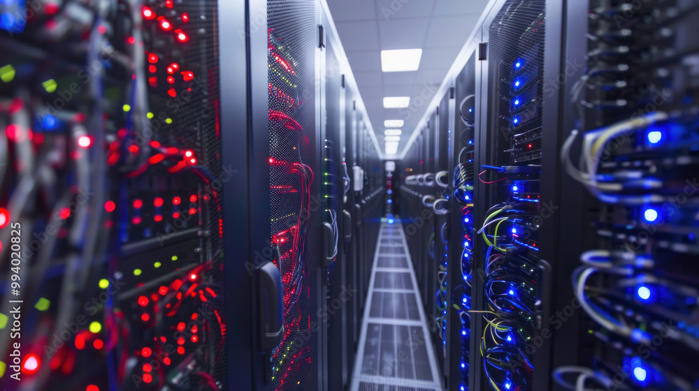Obraz premium A comparison of server hardware solutions, from dedicated servers to virtualized and cloud-based options for businesses.