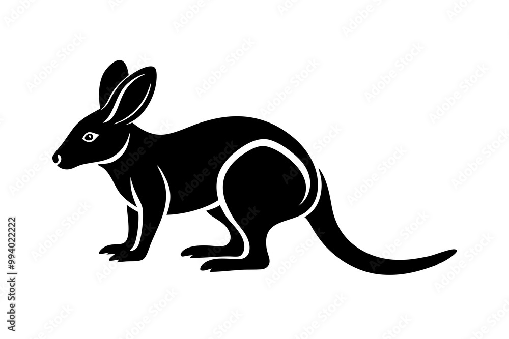 Obraz premium Bilby vector icon on white background