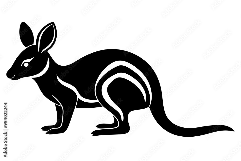 Bilby vector icon on white background Bilby vector icon on white background
