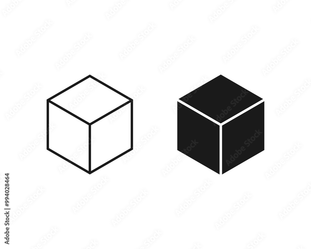 Math cube line and glyph icon, block and geometric, square sign, vector graphics, a linear pattern on a white background, eps 10. Math cube line and glyph icon, block and geometric, square sign, vector graphics, a linear pattern on a white background, eps 10.