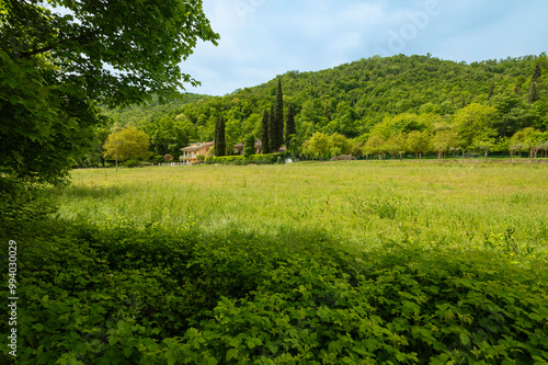 Lago di Fimon, Vicenza, Veneto, Italy. The lake is a beutiful place to walk and to take a rest with the family.
