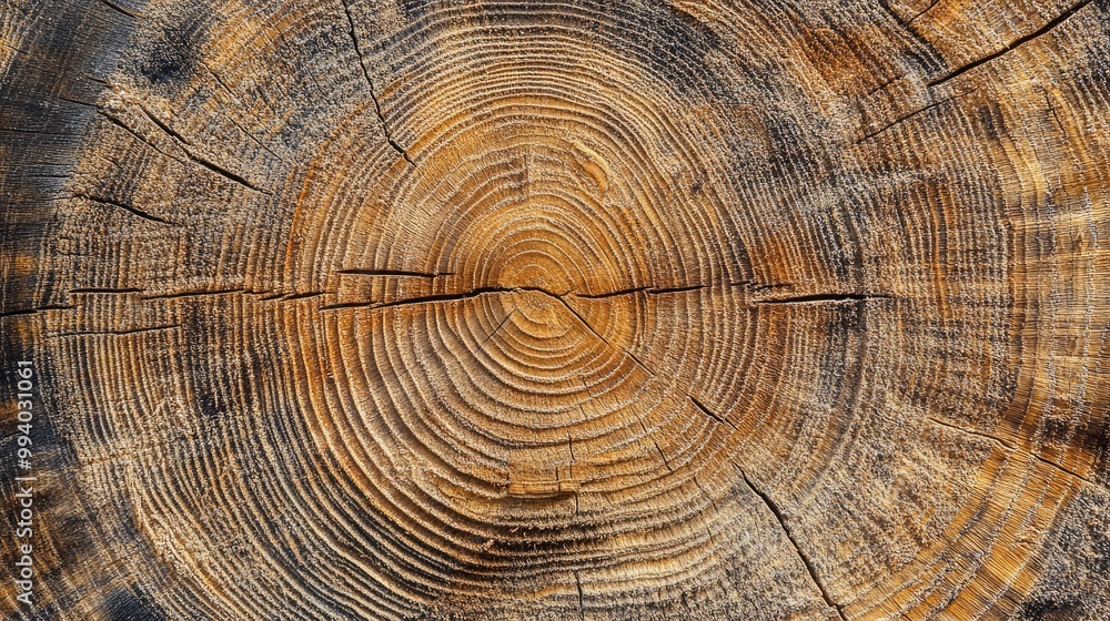 Cross-section of an old tree trunk, revealing detailed growth rings and texture, perfect as a wooden background or template. Cross-section of an old tree trunk, revealing detailed growth rings and texture, perfect as a wooden background or template.
