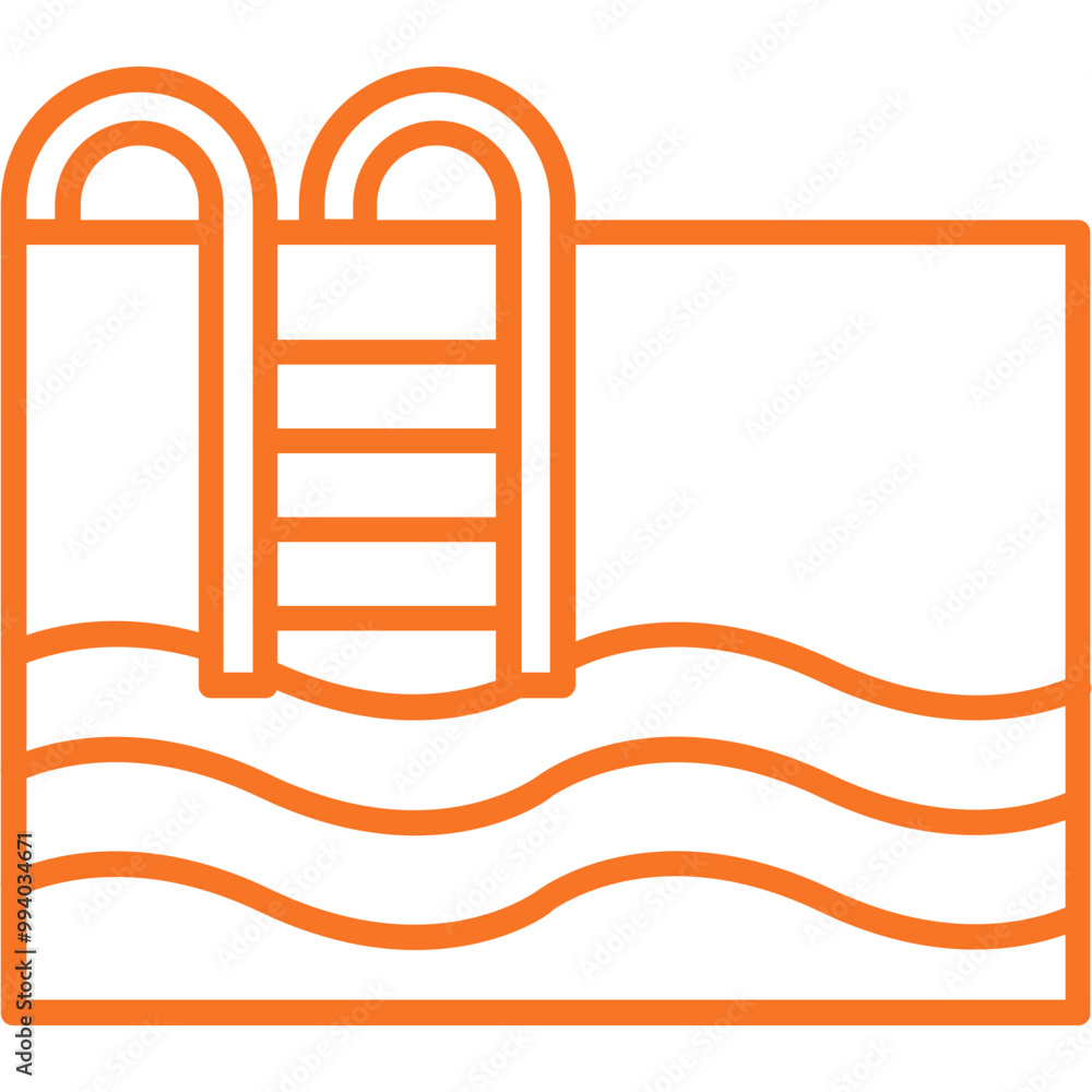 Swimming Pool Vector Icon Swimming Pool Vector Icon