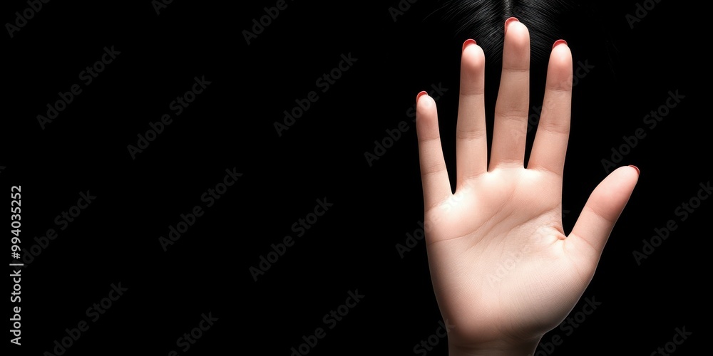 Fototapeta premium Stop Sign Hand Gesture