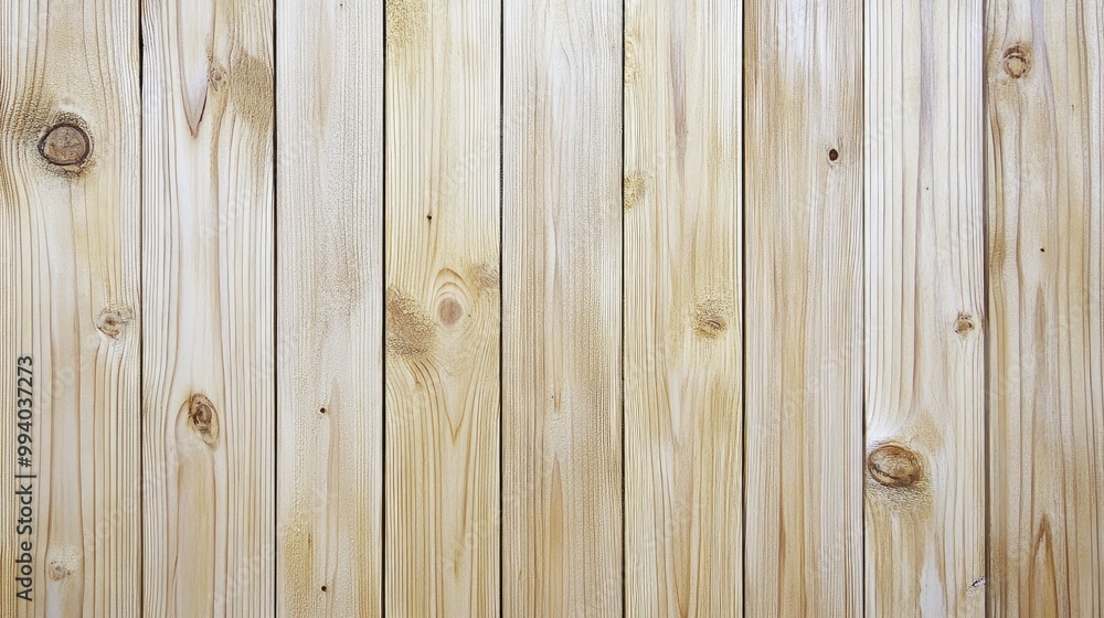 Detailed view of light wood planks, showing natural grain patterns and texture, ideal for construction or home decor concepts. Detailed view of light wood planks, showing natural grain patterns and texture, ideal for construction or home decor concepts.