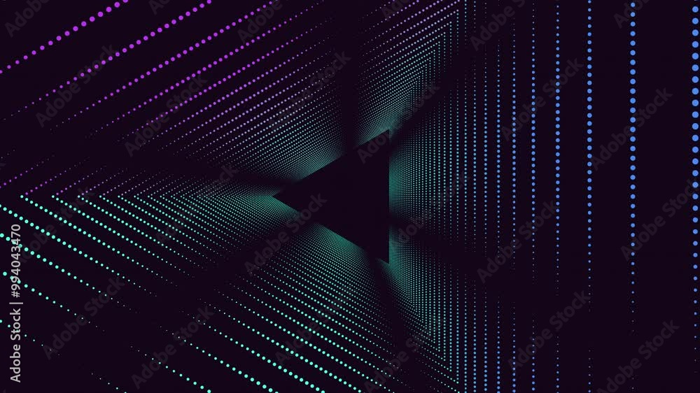 Abstract digital artwork displaying a vibrant geometric pattern with lines and shapes in purple, blue, and green, created using 3D software. Futuristic and visually captivating Abstract digital artwork displaying a vibrant geometric pattern with lines and shapes in purple, blue, and green, created using 3D software. Futuristic and visually captivating