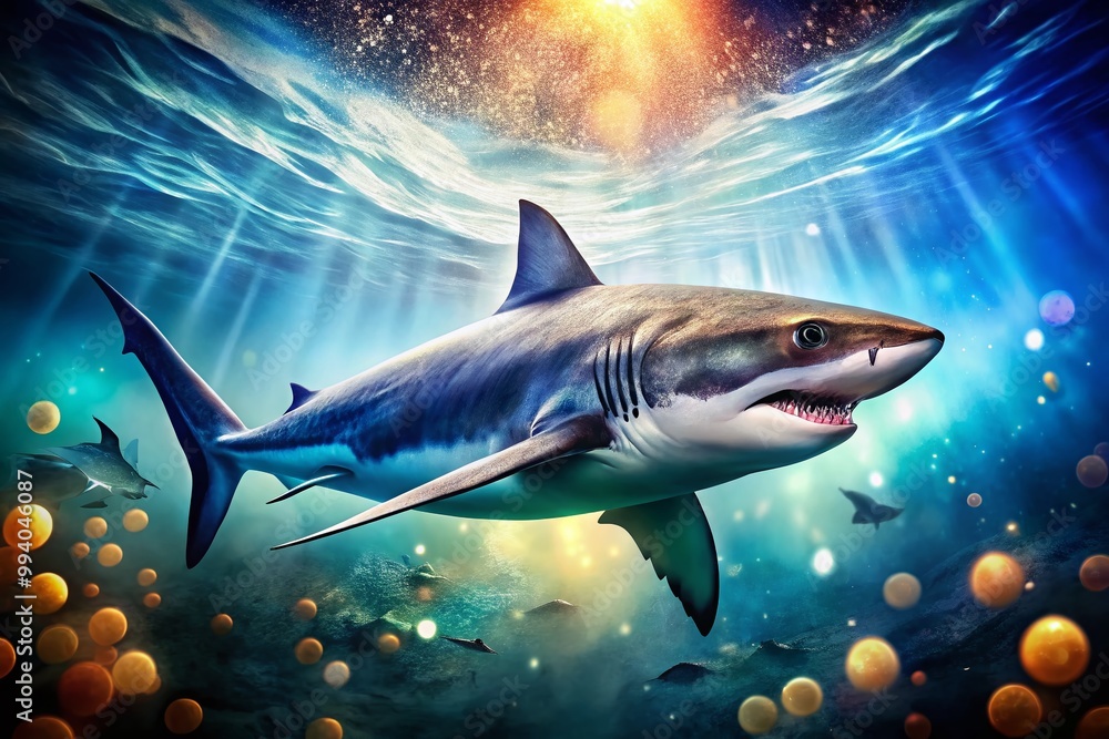 Detailed Sketch of a Shark in Dynamic Pose Capturing the Essence of Marine Life and Nature Detailed Sketch of a Shark in Dynamic Pose Capturing the Essence of Marine Life and Nature
