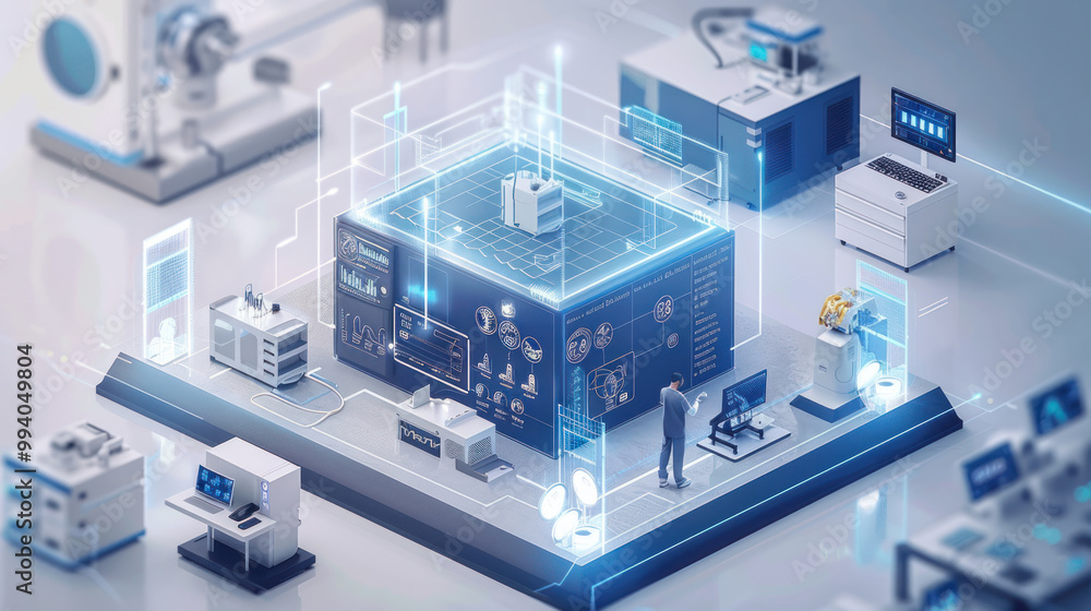 A digital platform showcasing hardware solutions tailored to different industries, from healthcare to manufacturing. A digital platform showcasing hardware solutions tailored to different industries, from healthcare to manufacturing.