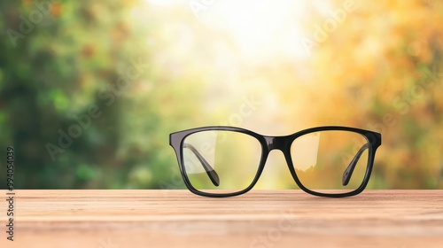 Smart glasses for visually impaired patients, featuring sleek design and advanced image processing, vision care, medical innovation
