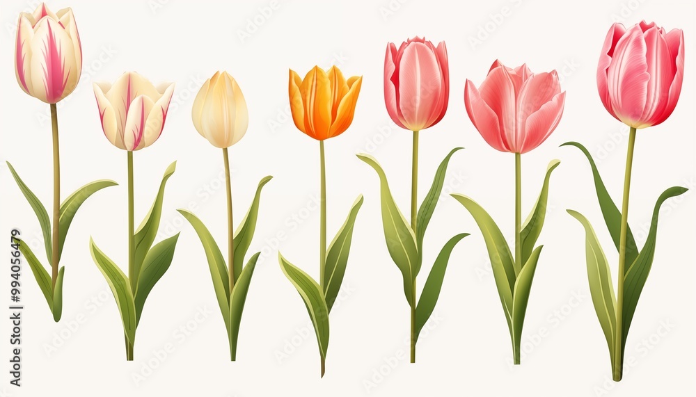 set of tulips set of tulips