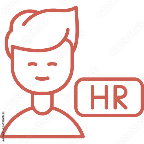 Hr Manager Vector Icon Design