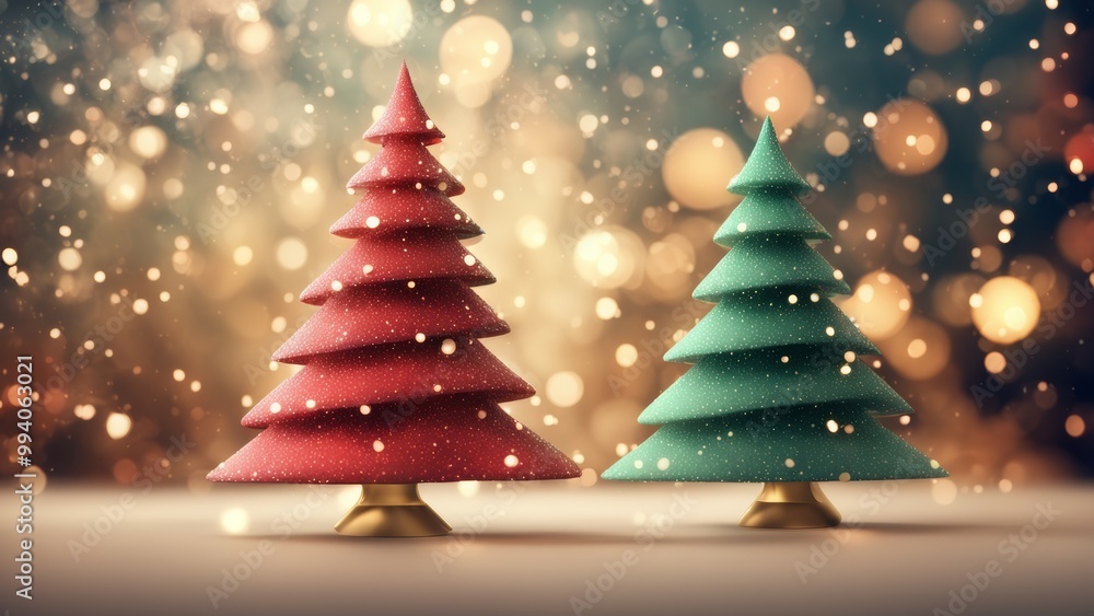 christmas tree with gifts, bokeh background christmas tree with gifts, bokeh background