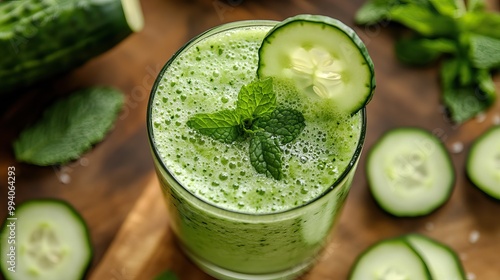 Refreshing Cucumber and Mint Smoothie