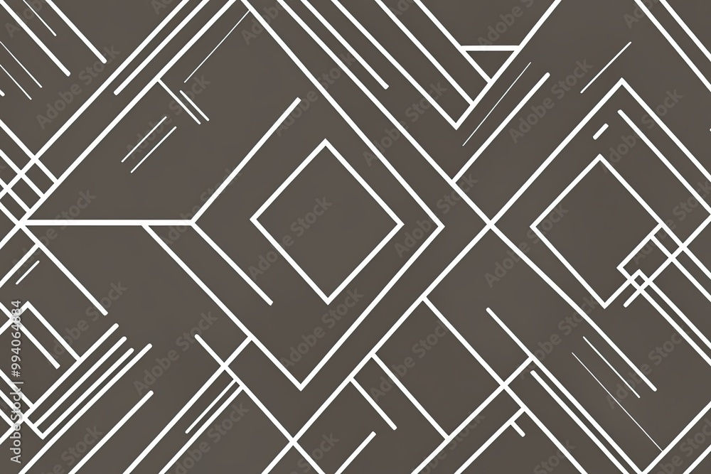Elegant Seamless Art Deco Design with White Rhombus and Diagonal Lines Elegant Seamless Art Deco Design with White Rhombus and Diagonal Lines