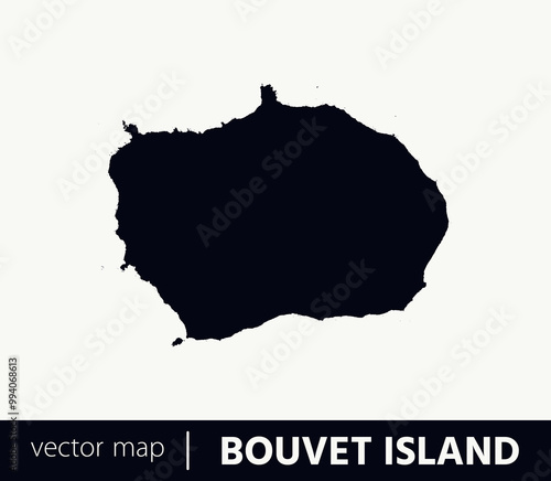 High Detailed Vector Map - Bouvet Island photo