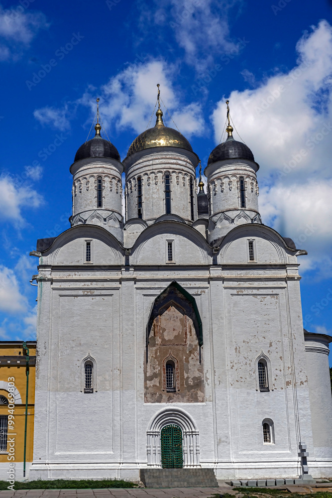 Obraz premium Nativity of the Virgin cathedral, Nativity of the Virgin monastery, city of Borovsk, Russia. Foundation year - 1444
