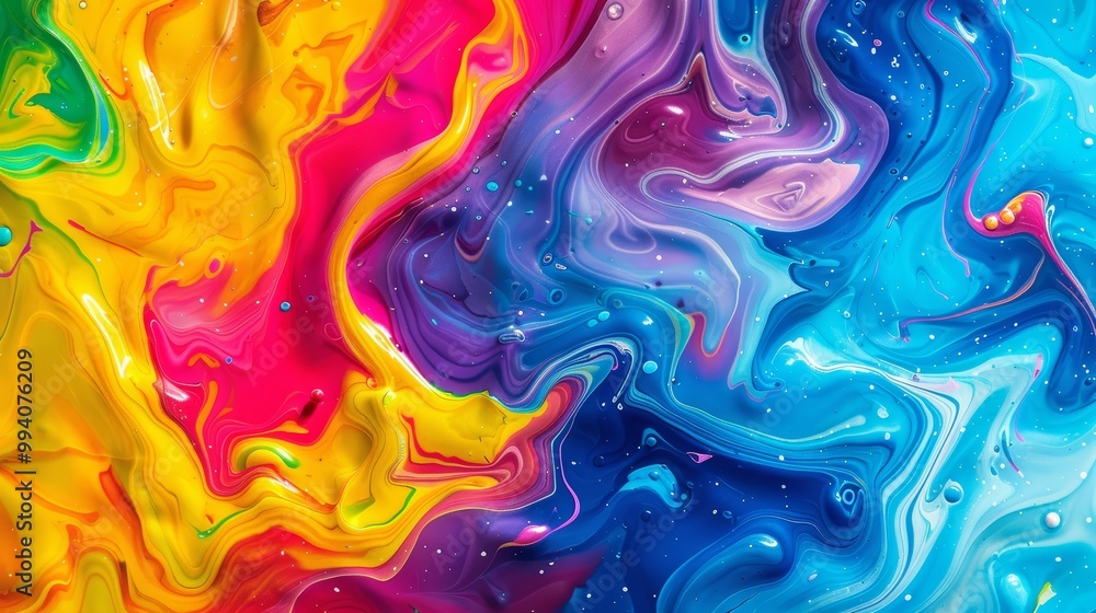 Vibrant Energy: A Colorful Swirl of Art Vibrant Energy: A Colorful Swirl of Art