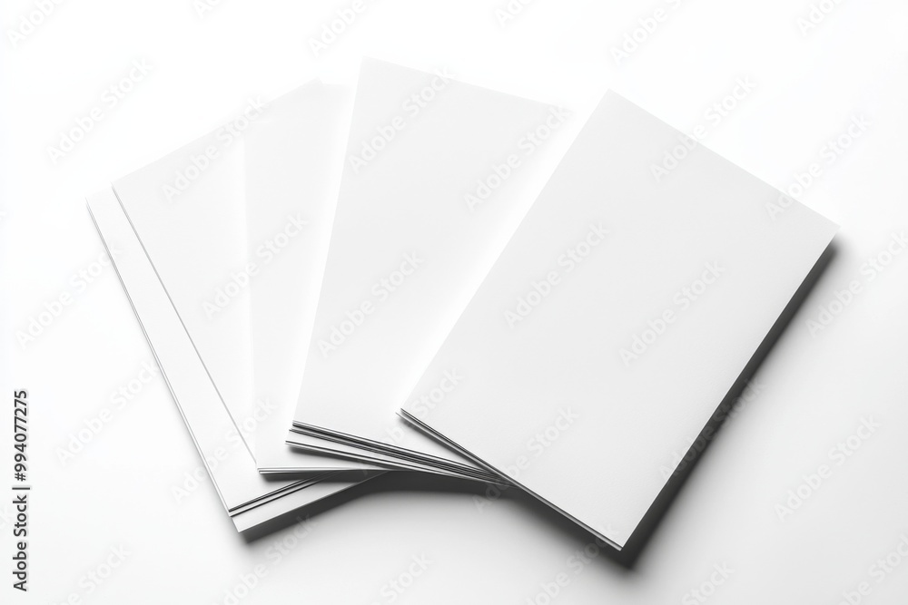 Blank A4 Stacked Paper Mockup isolated created with Generative AI Blank A4 Stacked Paper Mockup isolated created with Generative AI