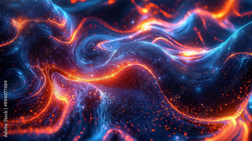 Eternal Luminescence: Futuristic Time Loops and Abstract Glowing Patterns. Eternal Luminescence: Futuristic Time Loops and Abstract Glowing Patterns.