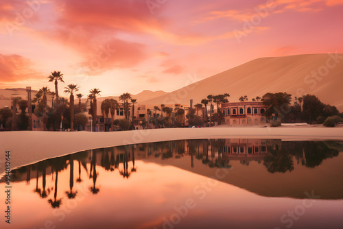 Huacachina, the Oasis Town: A Vibrant Mirage in the Heart of Peru's Sand Dunes photo