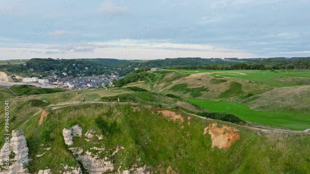 Coastline of Etretat, France