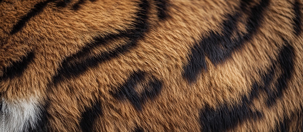Close-up of a Tiger's Fur Close-up of a Tiger's Fur