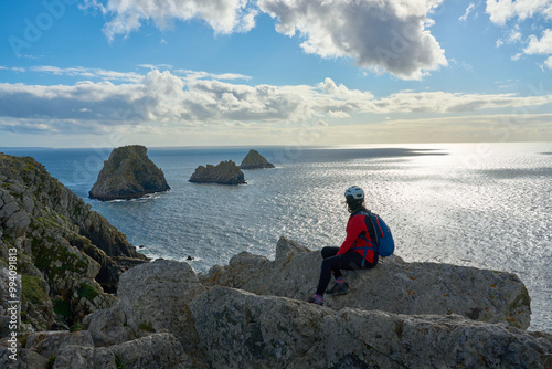 woman hiking on the Coastal...