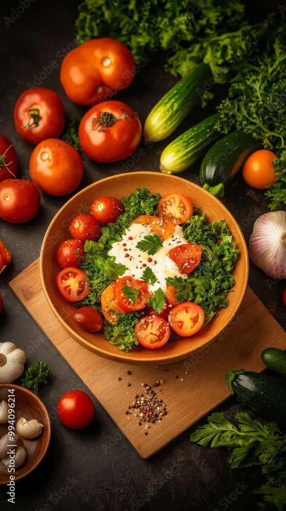 Parents Teaching Kids to Cook a Healthy PlantBased Dinner with Colorful Vegetables Parents Teaching Kids to Cook a Healthy PlantBased Dinner with Colorful Vegetables