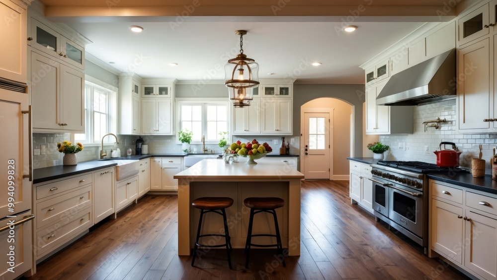 Bright kitchen featuring modern cabinetry, elegant design, spacious layout with an inviting atmosphere perfect for cooking and family gatherings. Bright kitchen featuring modern cabinetry, elegant design, spacious layout with an inviting atmosphere perfect for cooking and family gatherings.
