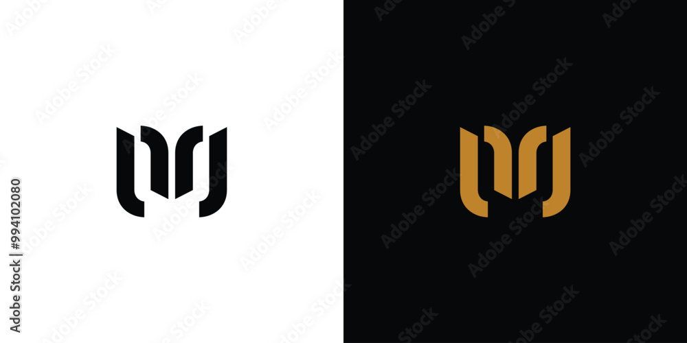 Fototapeta premium Modern and strong M logo design
