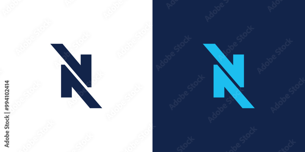 Modern and strong  N  logo design