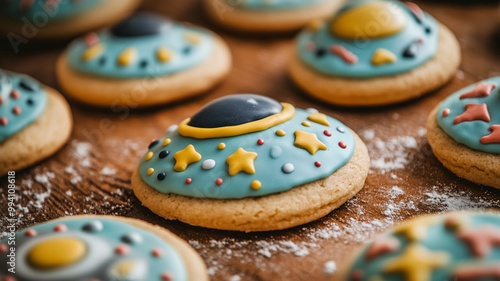 cookies with UFO theme photo