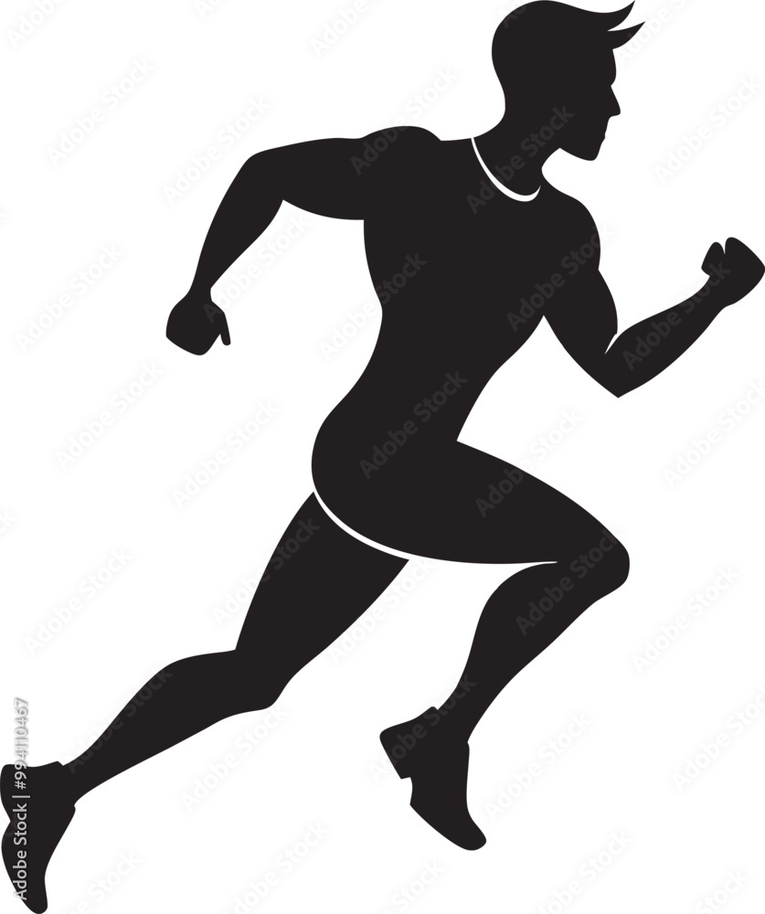 A young man running silhouette vector art illustration design black color, boy running silhouette, exercise silhouette, body builder silhouette A young man running silhouette vector art illustration design black color, boy running silhouette, exercise silhouette, body builder silhouette
