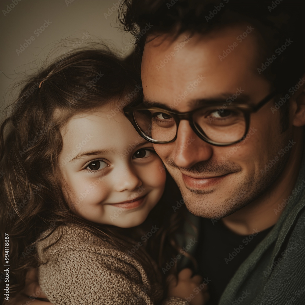 father with his daughter portrait father with his daughter portrait