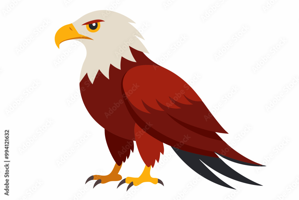 Fototapeta premium Beautiful high-resolution vector illustration of Pallas's Fish Eagle