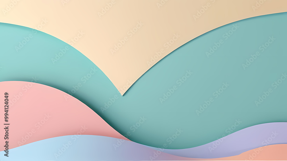 Fototapeta premium abstract background featuring paper cut shapes with a modern and minimalist style