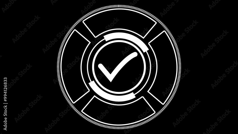 Sales or business growth concept dollar, graph icon successful business content animation. certification. business, technology, internet and networking concept check mark animated