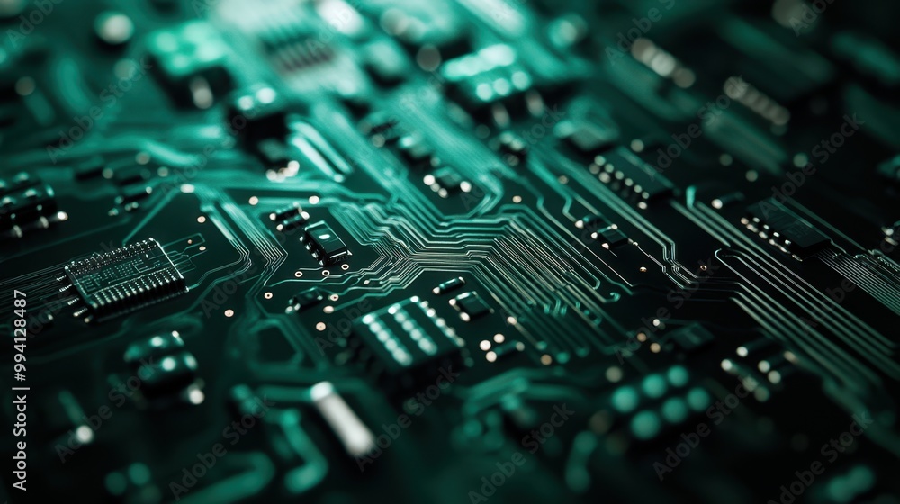 The Circuit Board Close-Up The Circuit Board Close-Up