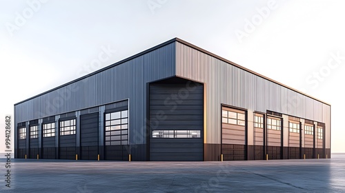 Sleek and Spacious Steel Warehouse Building for Efficient Storage and Logistics