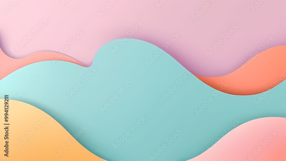 Fototapeta premium abstract background featuring paper cut shapes with a modern and minimalist style