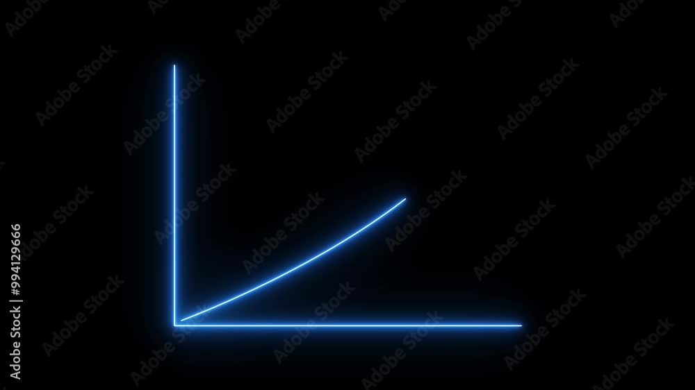 Abstract neon arrow up business graph icon animation. Abstract neon arrow up business graph icon animation.