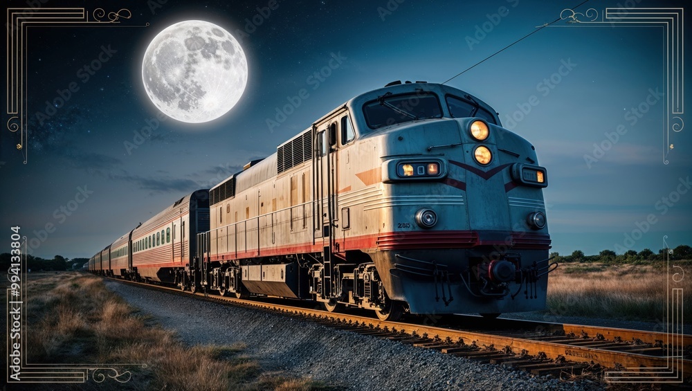 Fototapeta premium train on the railway station