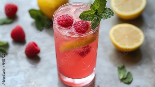 Refreshing Raspberry Lemonade