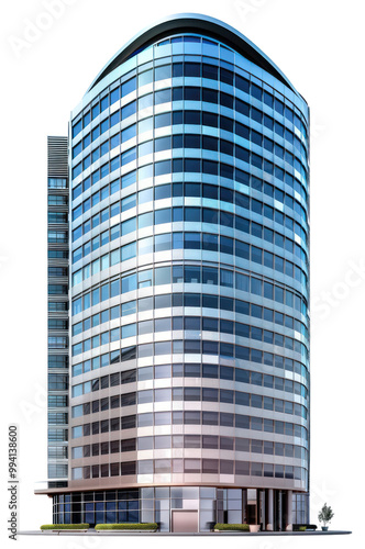 Modern glass office building design