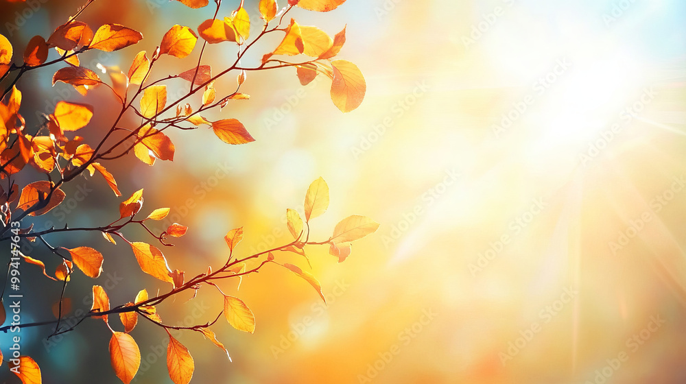 Art autumn sunny nature background Art autumn sunny nature background