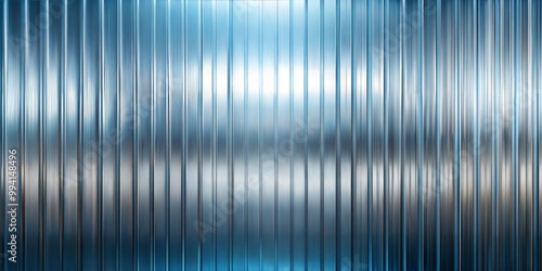 Abstract metallic blue vertical stripes