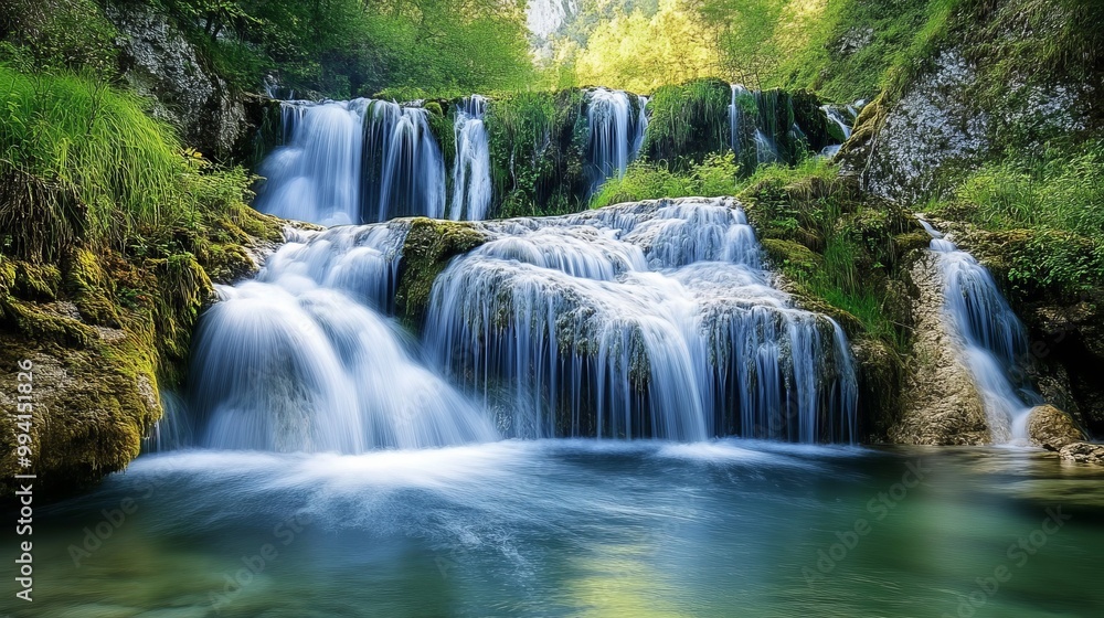 Stunning images of waterfalls, whether large and powerful or small and gentle. Stunning images of waterfalls, whether large and powerful or small and gentle.