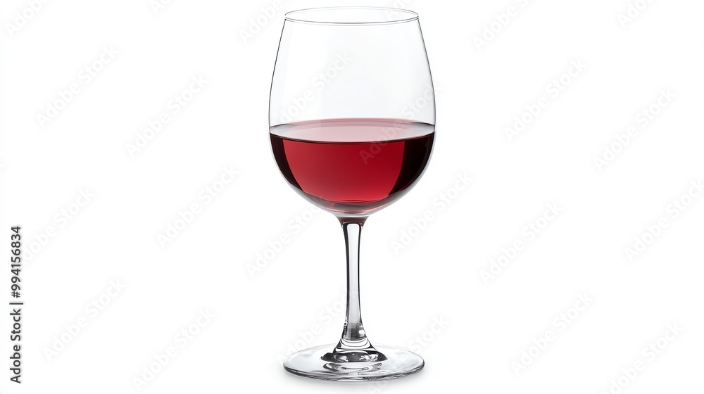 Elegant wine glass filled with rich red wine, perfect for celebrations and moments of relaxation. Elegant wine glass filled with rich red wine, perfect for celebrations and moments of relaxation.